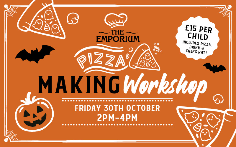 Halloween Kids Pizza Making Workshop at The Emporium