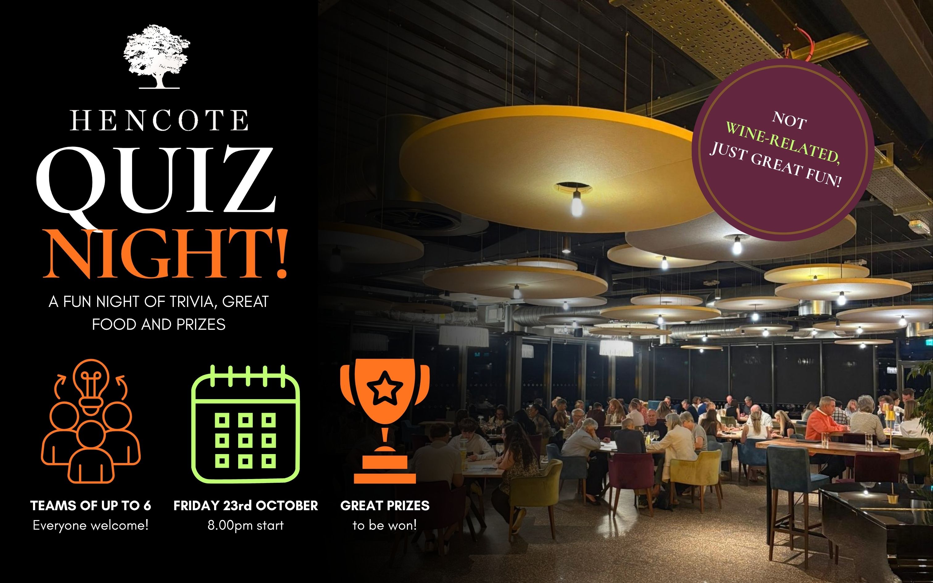 The View Quiz Night - Friday 23rd October