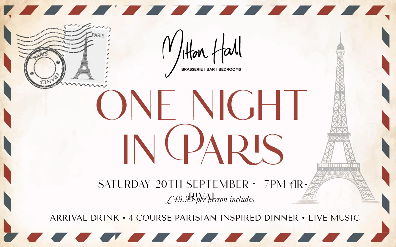 One Night in Paris – A French-Themed Dining Experience at Mitton Hall