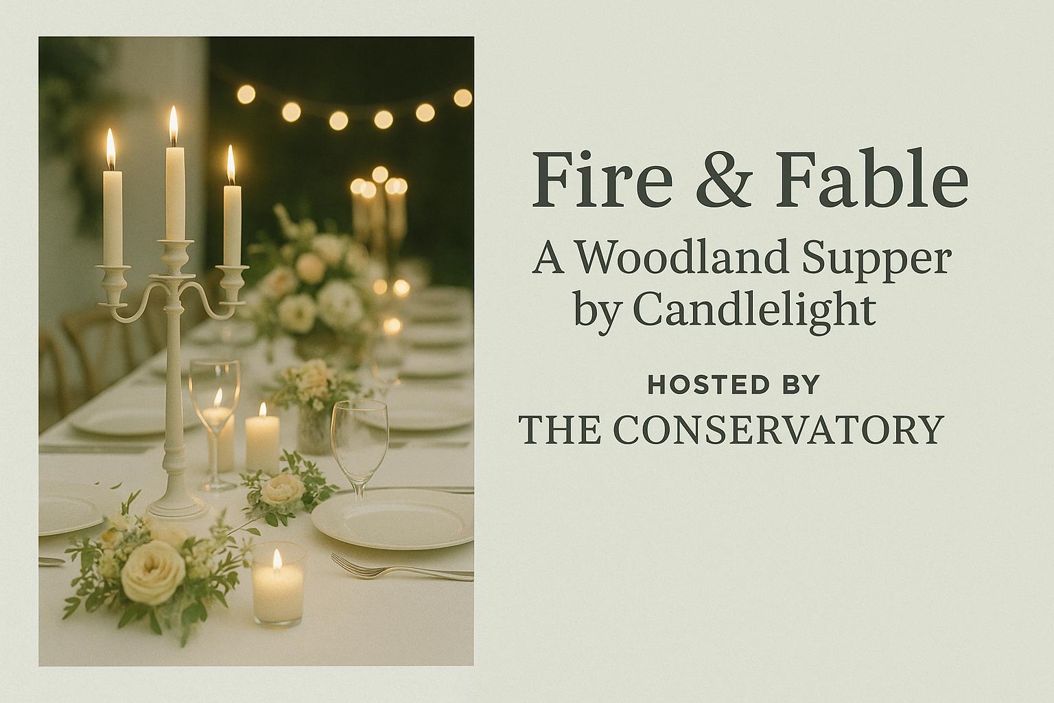 Fire & Fable: A Woodland Supper by Candlelight