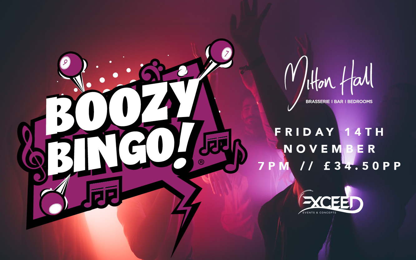 Boozy Bingo at Mitton Hall