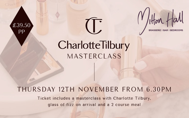 Charlotte Tilbury Masterclass at Mitton Hall - Thursday 12th November 2026