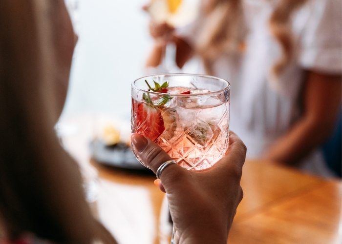 Gin afternoon tea for one