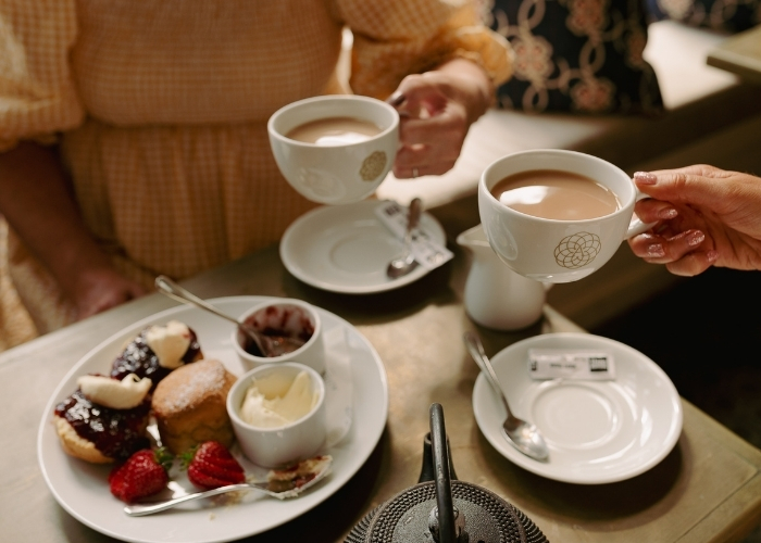Cream tea for two