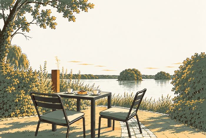 Frühstück am See