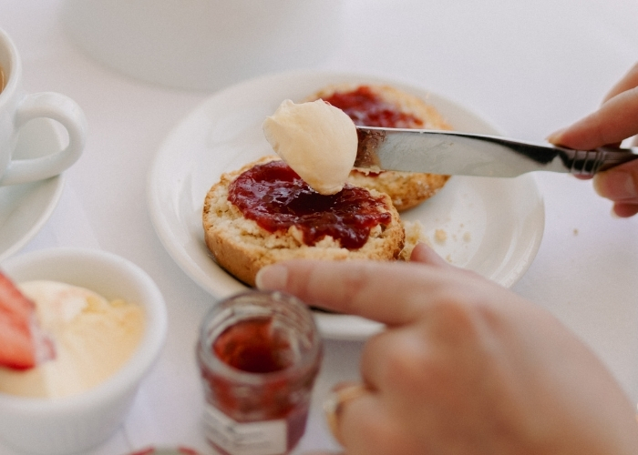 Cream tea for two