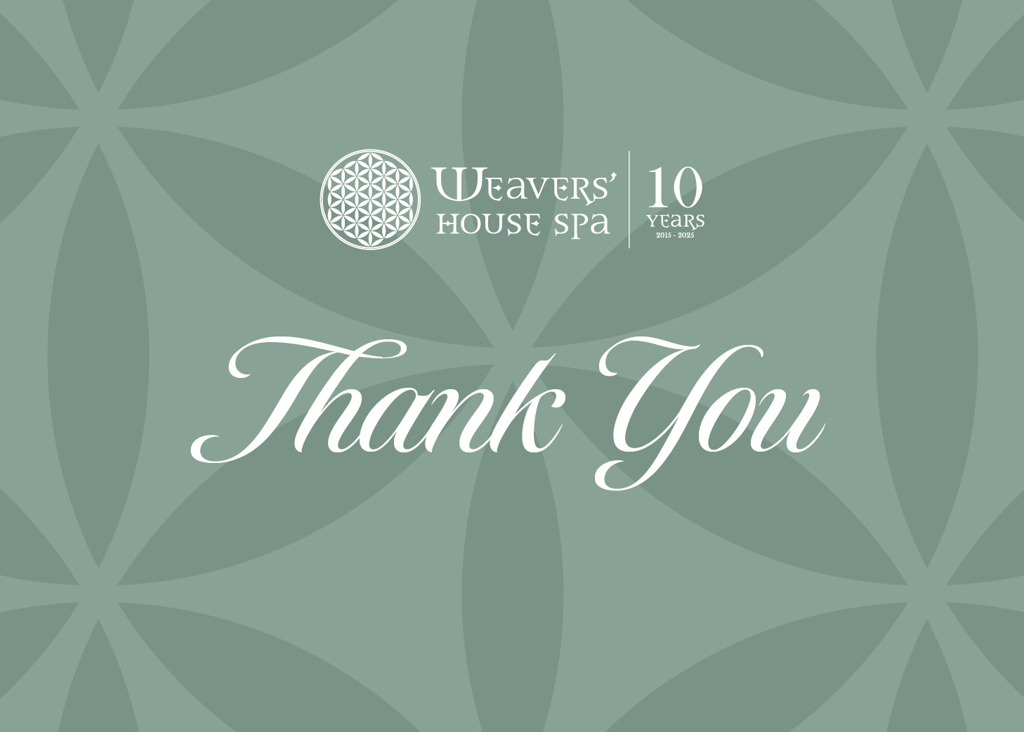 Thank You - Weavers' House Spa Monetary Gift Voucher