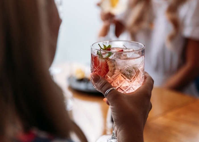 Gin afternoon tea for one