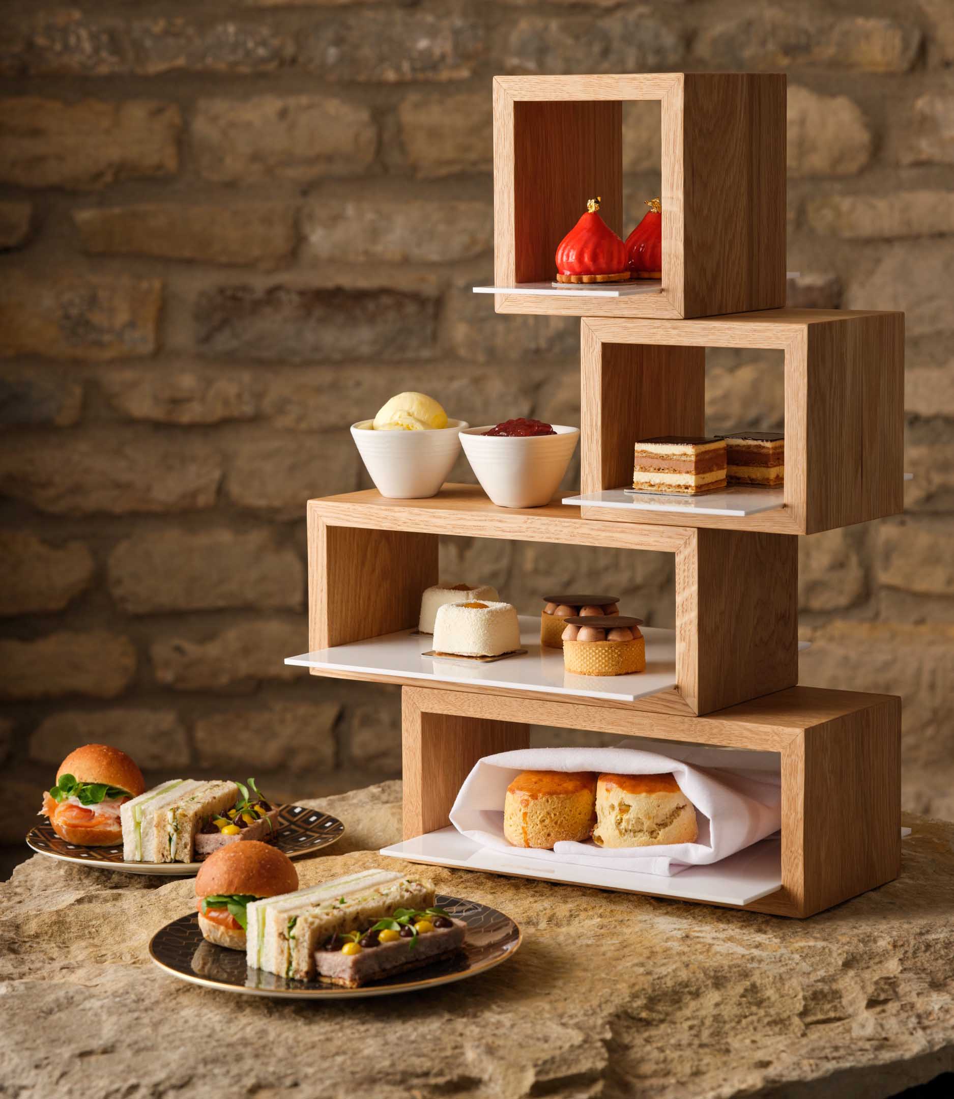 Full Afternoon Tea for 2 People with Champagne (Taittinger)