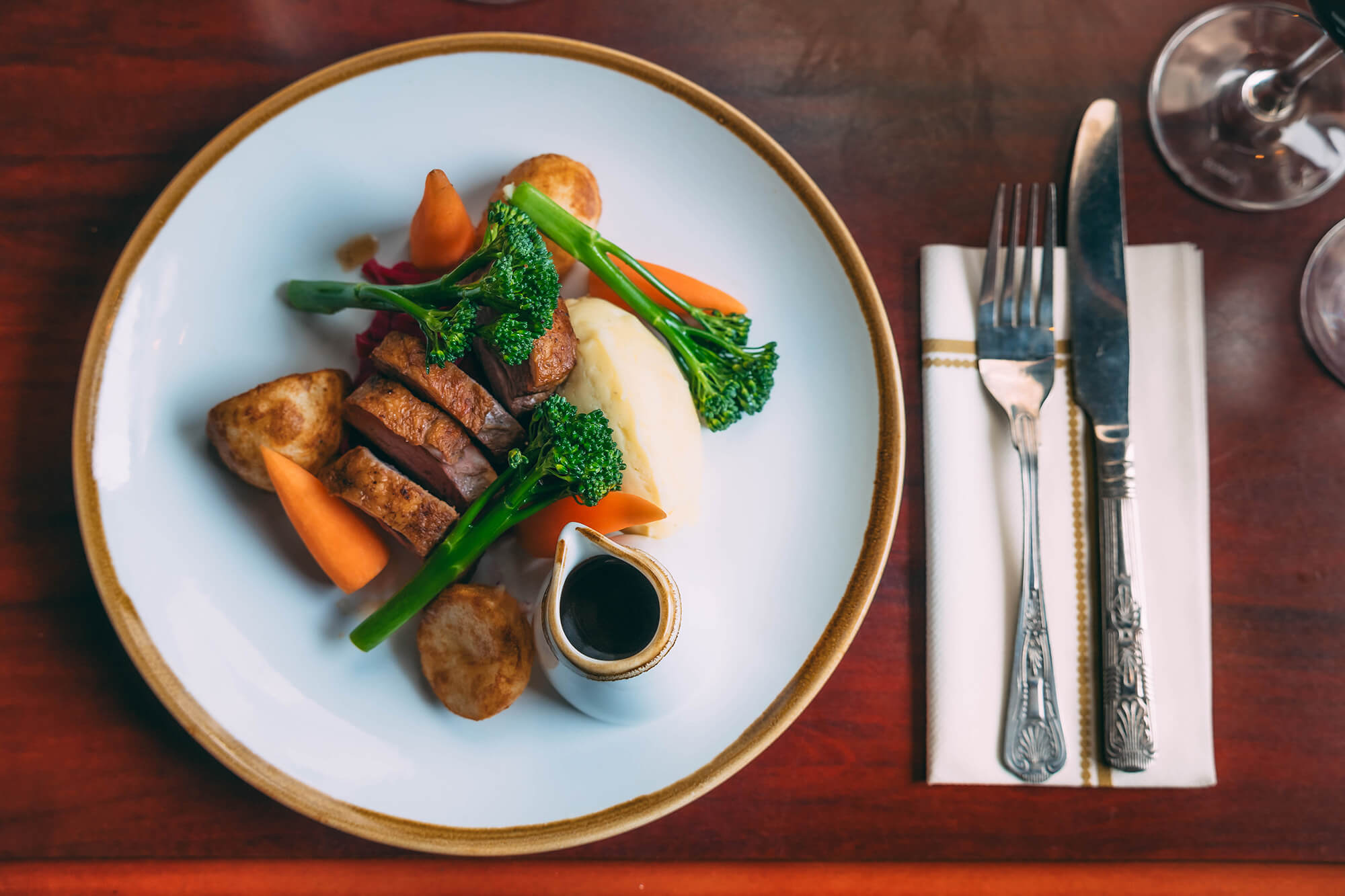 Two Course Sunday Lunch for two, served with coffee
