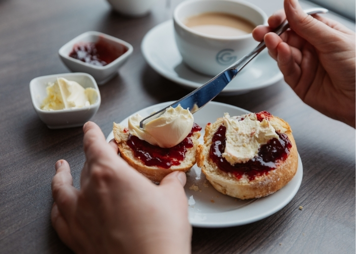 Cream tea for two