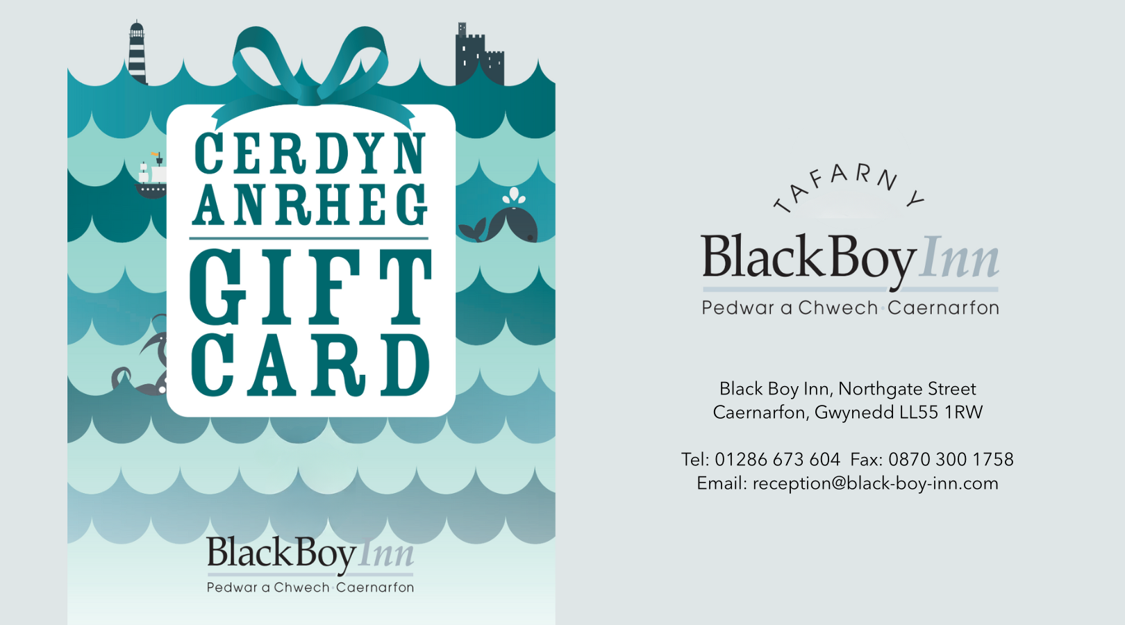 Cerdyn Rhodd - Gift Card