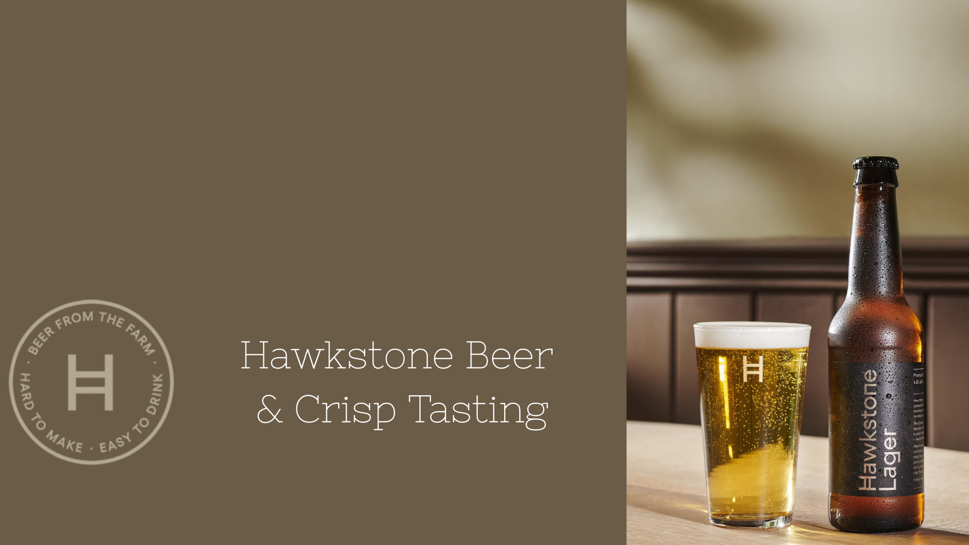 Hawkstone Beer & Crisp Tasting