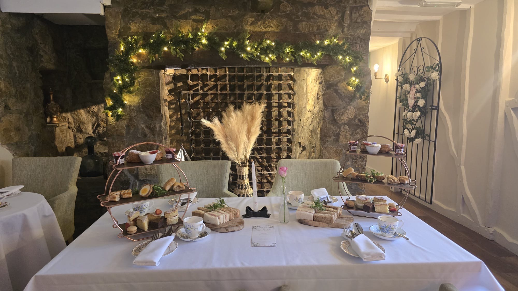 Sparkling Afternoon Tea for Two in Blossom and Brew Tea Room