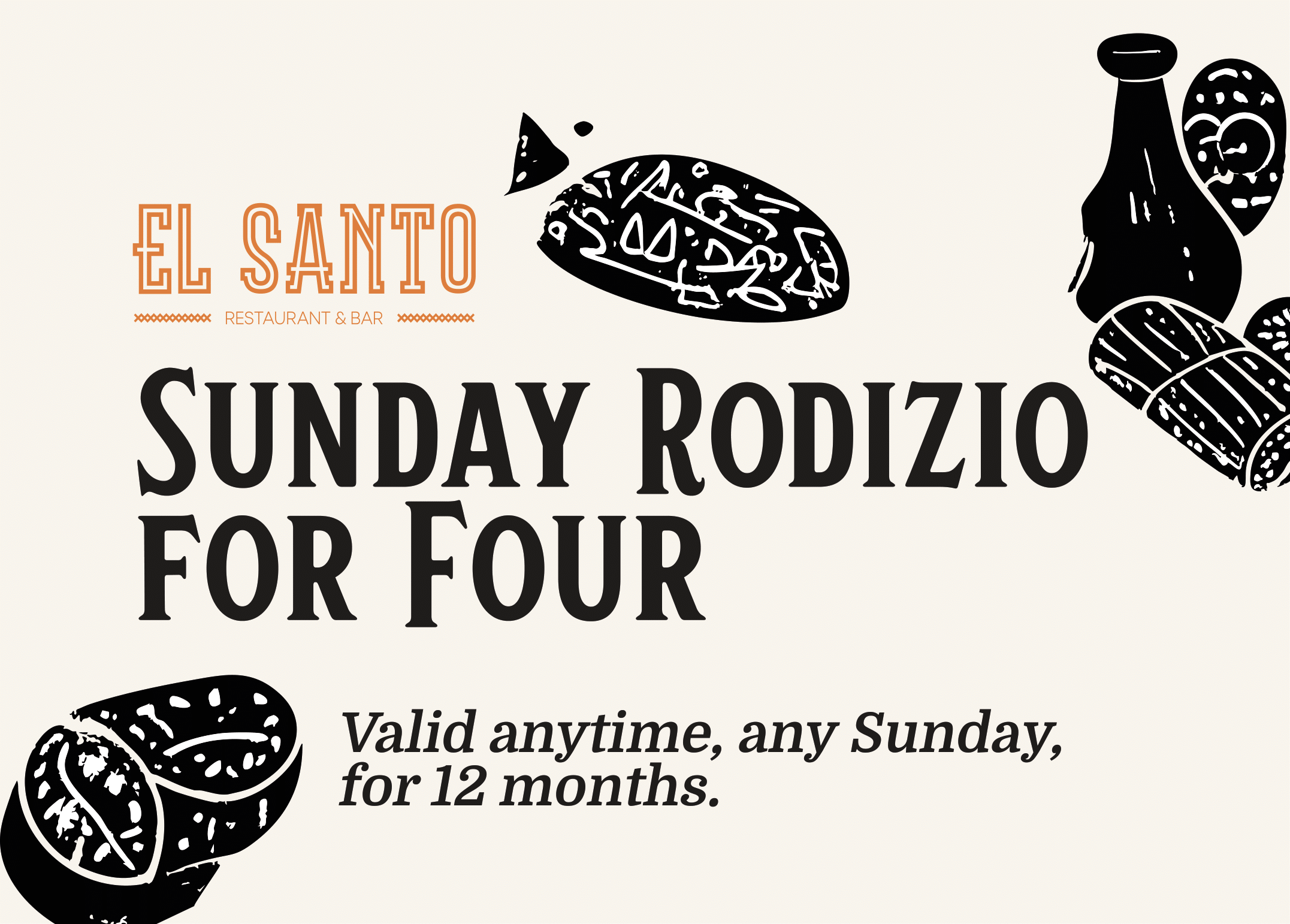 Sunday Rodizio for 4